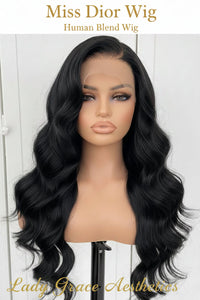Miss Dior Wig(human blend wig)