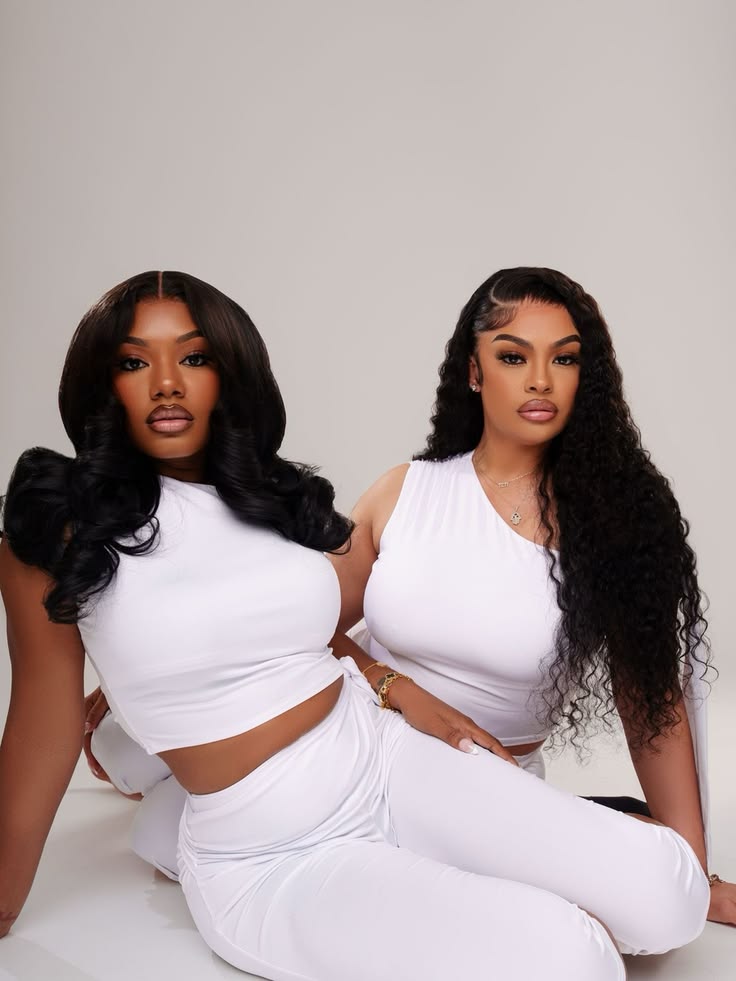 Faye models wearing a range of wig styles